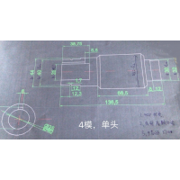 4模单头蜗杆加工