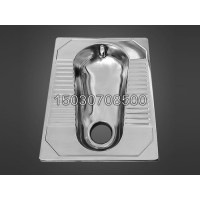 一体前排不锈钢蹲便 监狱用不锈钢蹲坑 热销款