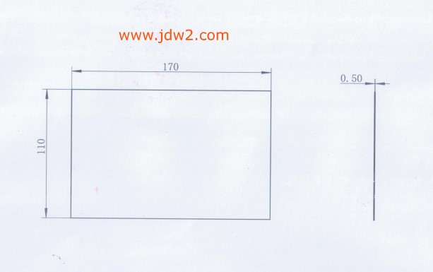 不锈钢304板.激光切割：170&times;110&times;0.5  数量100块.2019.06.28.