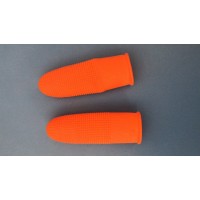 加厚橙色手指套加工
