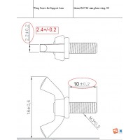 不锈钢蝴蝶螺丝加工