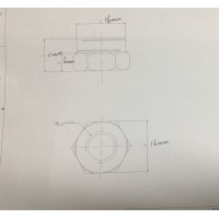 304不锈钢双开槽螺母加工