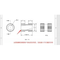 斜螺纹铜螺母加工