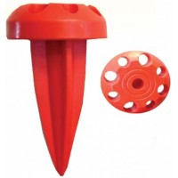 玻璃纤维安装塑料座，钉加工