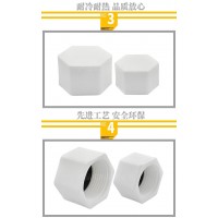 白色4分pp内丝堵头加工