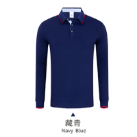 翻领长袖T恤工作服加工