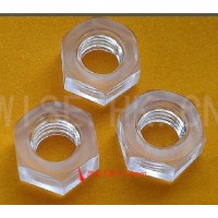 透明六边螺母加工