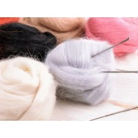 羊毛戳戳乐价格「霖沃绒毛」羊绒絮片@山羊绒销售@湖北武汉