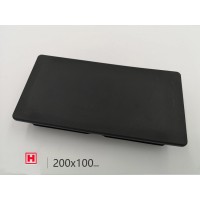 机械设备配件四方管塑料堵头200*100矩形管塞钢管管帽