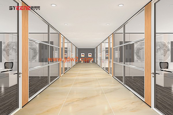 办公室明框双层玻璃隔断
