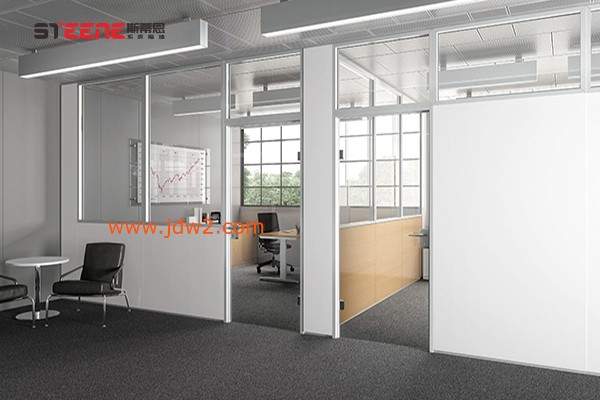 办公室明框双层玻璃隔断