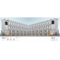 河北不锈钢电动伸缩门生产定制厂家，伸缩门安装