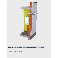 不锈钢双层烟囱套件加工