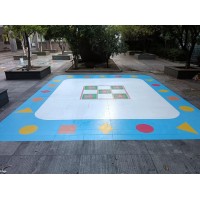 苏州手绘地面游戏彩绘