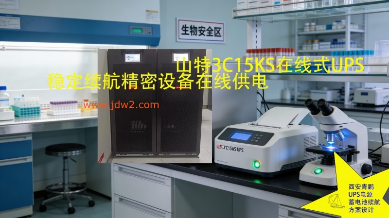 22.山特在线式 UPS 医院设备 1 小时续航 生命保障不中断1