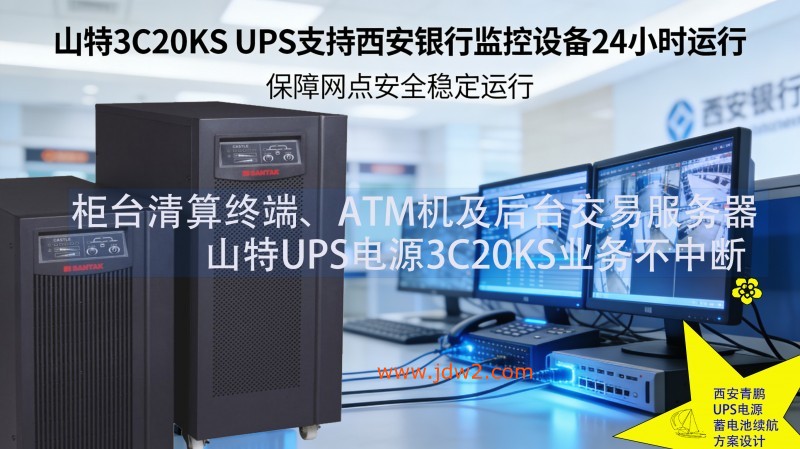 24.银行设备山特 3C20KS UPS 30 分钟续航 金融业务连续3