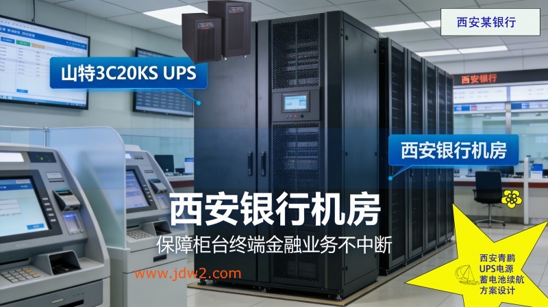 24.银行设备山特 3C20KS UPS 30 分钟续航 金融业务连续8