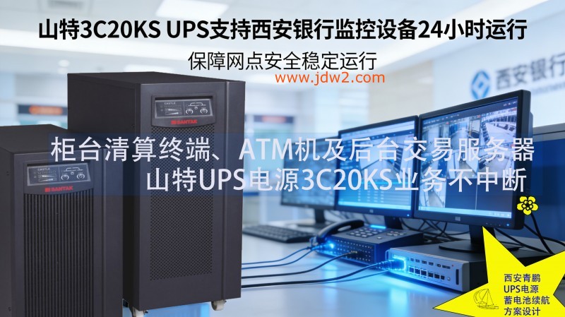 24.银行设备山特 3C20KS UPS 30 分钟续航 金融业务连续3