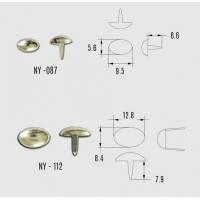 两爪金属铆钉加工