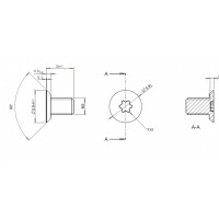 304梅花槽螺钉加工